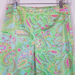 Boston Proper Paisley Ankle Chino Pants Size 2